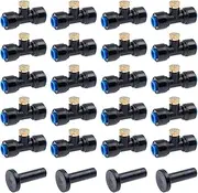 Mister Nozzle 20Pcs Misting Nozzles, 1/4'' Slip-Lock Mister Nozzle Tees, Hose Sprayer with 4 End Plugs, Garden for Outdoor Misting System Cooling System, Spray