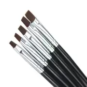 1pc 7pc Nail Brush Set Brushes Dotting Tool Art Design Kit Flat Builder Acrylic