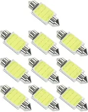 10Pcs Festoon 36mm C5W COB LED White Interior SMD Bulb Car Light Source Dome Reading Lamp