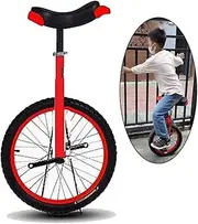 16"/18" Wheel Unicycle for Kids/Boys/Girls, Large 20" Freestyle Cycle Unicycle for Adults/Big Kids/Mom/Dad, Best Birthday Gift, Red (Color, Red, Size, 18 Inch Wheel),Red,20 Inch Wheel Durable TDF