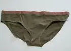 Calvin Klein CK One Plus Size Cotton Bikini Panty Muted Pine QF6019 Sz 3X - NWT