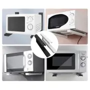 Adjustable Length Wall Mounted Microwave Oven Shelf Kitchen Shelf Space Saver