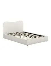 [Artiss] Dara Double Size Boucle Bed Frame in White