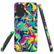 For Samsung Galaxy S20+ Plus Tough Protective Cover, Abstract Strokes