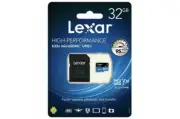 LEXAR 32GB SDHC High Performence Micro SD Card with Adapter (Brand New)