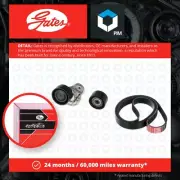 Drive Belt Kit fits RENAULT TALISMAN KP, L2M 1.6D 15 to 22 R9M409 Set Gates New