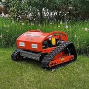 Robot Lawn Mower,Power Four sroke Hybrid Gas-Electric Robotic Lawnmower with Remote Control, 7.5/HP Mower Climbs up to 30° Incline Lawn Care Equipment for Farm, Home Garden