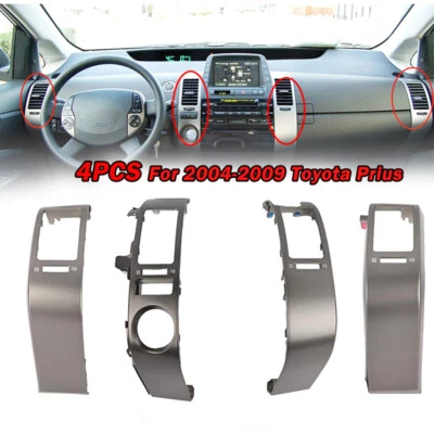 Left+Right Center Inner A/C Dash Air Vent Cover Trim For Toyota Prius 2004-2009 (for: Toyota)