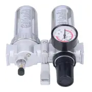 G1/2in Air Compressor Filter Water Oil Separator Regulator With Pressure^