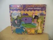 Melissa & Doug Safari Animals CHUNKY PUZZLE ~ Brand NEW!