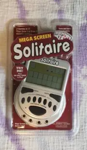 MegaScreen Solitaire Handheld Game New In Sealed Package Model 77083 Works!