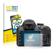 Nikon D3400, 2 x BROTECT® HD-Clear Screen Protector, hard-coated, Anti-Scratch