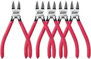 Wire Cutters, 5 PACK, 6" Wire Cutters Set, Side Cutters Flush Cut Pliers,