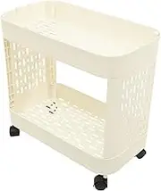 Zerodeko Storage Organizer with Wheels Sundries Storage Case for Home Office Kitchen Bathroom Clothing Holder Space Saving Design for Easy Organization