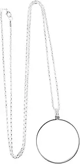 PERSELOSO 1pc Magnifying Glass Necklace Portable Hanging Magnifier for Easy Reading Distortion Images Comfortable Design for All Ages for Hobbyists and Professionals