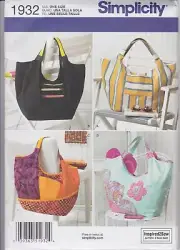 1932 SIMPLICITY PATTERN SHOULDER BAGS TOTES PURSES HANDBAGS & UNDER STRAP UNCUT