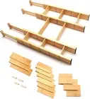 4PCS Expandable Drawer Dividers Set with 12 Inserts Kitchen Drawer Organiser,...