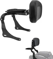 GYMARK Motorcycle Multifunction Sissy Bar Driver Passenger Adjustable Backrest for Kawasaki Vulcan S 650 EN650 2015-2023 with Folding Luggage Rack Accessories