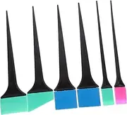 FOYTOKI Silicone Hair Dyeing Brush 6 Shape Variety Made for Hair Coloring Salon Grade Easy to Clean and Maintain Random Style