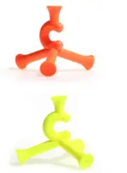 Tripod Golf tee, No matter which direction you throw 50mm, Yellow / Orange color