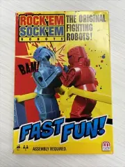 Mattel Rock 'Em Sock 'Em Robots Travel Game The Original Fighting Robots