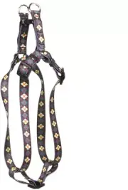 Yellow Dog Design Green Argyle Step-in Dog Harness 3/4" Wide and Fits Chest Circ
