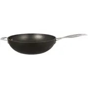 Pyrolux Ignite 32cm Aluminium Non-Stick Wok w/ Handle Induction Round Black