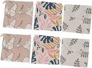 SHERCHPRY 1set Sanitary Napkin Pack Sanitary Napkin Pads Cases Mini Bag for Pads Sanitary Pads Sanitary Napkin Case Pouch Women Purse Coin Purse Storage Bag Cotton 6pcs