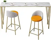 Bar Height Bar Table Nordic Fashion Bar Table Home Balcony Wall Long Table Living Room High Table and Chair Bar Table, Without Chairs Dining Table Coffee Table (Size : 120 * 40 * 105cm)