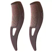 2PCS Dandruff Comb, Scalp Sweep Detoxing Energy Comb, Plastic Hollow Tooth Butto