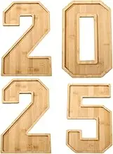 Jlobnyiun 2025 Charcuterie Board - Charcuterie Letters Fillable | Wooden Large Charcuterie Board Box Platter For Parties, Chocolate