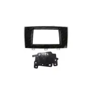 Aerpro Double DIN Gloss Black & Silver Trim Facia for Subaru Liberty Outback