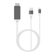 TODO Lightning Pin To Hdmi 1080P Adapter Cable Usb Charge Iphone Ipad Audio Video Lead Tv