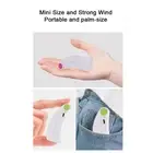 Mini Fan USB Fan Folding Fan Rechargeable Summer Fan Portable Pocket-size (Green