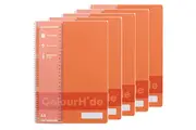 Colourhide Notebook 120 Page A4 Peach 5 Pack