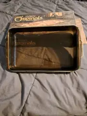 Vintage Pyrex Originals Fireside Bakeware (#2325-F) 2 Qt Oblong Dish with Box