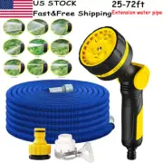 4X Stronger Deluxe Expandable Flexible Garden Hose Water Hose 25,/50/75/ 100FT