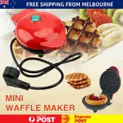 Mini Waffle Maker Non Stick Baking Pan Pancake Heating breakfast Machine AU