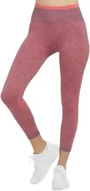 SPANX SEAMLESS SCULPT LEGGING Womens Spacedye Coral Punch Size Large #50285R