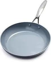 GreenPan Valencia Pro Hard Anodized Healthy Ceramic Nonstick 28cm Frying Pan Skillet, PFAS-Free, Induction, Dishwasher Safe, Oven Safe, Gray