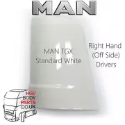 MAN TGX Cab Corner Panel, Wind deflector Cover Painted RH