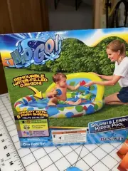 H2OGO Splash & Learn Inflatable Kiddie Pool 47in x 46in x 18in And More