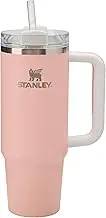 Stanley Quencher H2.0 Tumbler with Handle and Straw 30 oz | Flowstate 3-Position Lid | Cup Holder Compatible for Travel | Insulated Stainless Steel Cup | BPA-Free | Peach Black Tonal
