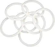 Rubber Oil Washer Sealing Ring Gasket, Wire Diameter 3.1mm/3.5mm OD 10mm-78mm Silicone Rubber O Ring, Gasket Lip(OD 36mm (10Pcs))