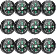 50 Pcs Mini Pocket Button Compass for Hiking Camping Boating Watch Band Paracord