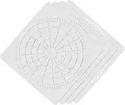 KALLORY 4pcs Convenient Mandala Dot Stencils Delicate DIY Wall Art Templates for Painting Crafts Reusable Design for Diaries Greeting Cards Scrapbooking and Family Activities