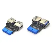 USB3.0 Motherboard Adapter USB3.0 19 20 Pin Female to Dual USB3.0 Female