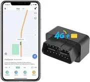 (Includes (Valued AU$92.0) 1 Year of SIM Card Usage) 4G,OBD 2,Car GPS Tracker for Vehicle Car Truck,Free APP for iOS Andriod,No Activation fee. Anti-Theft Alarm Tracking Device,Route History