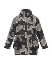 logo-patch graphic-print jacket 2,5 Black