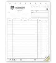 250 Classic Design, Large Format Shipping Invoice / Nebs/Deluxe No. 106 / 2 Part